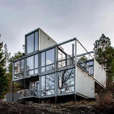 Nothing goes to waste in this Container House outside Stockholm